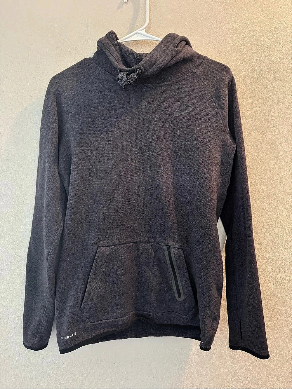 Nike Therma-FIT Fitness Pullover Hoodie Black Medium